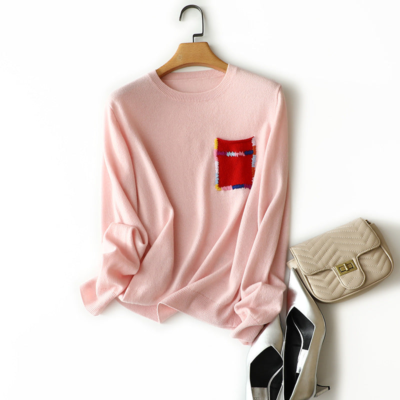 CREW NECK BOTTOMING SHIRT SWEATER