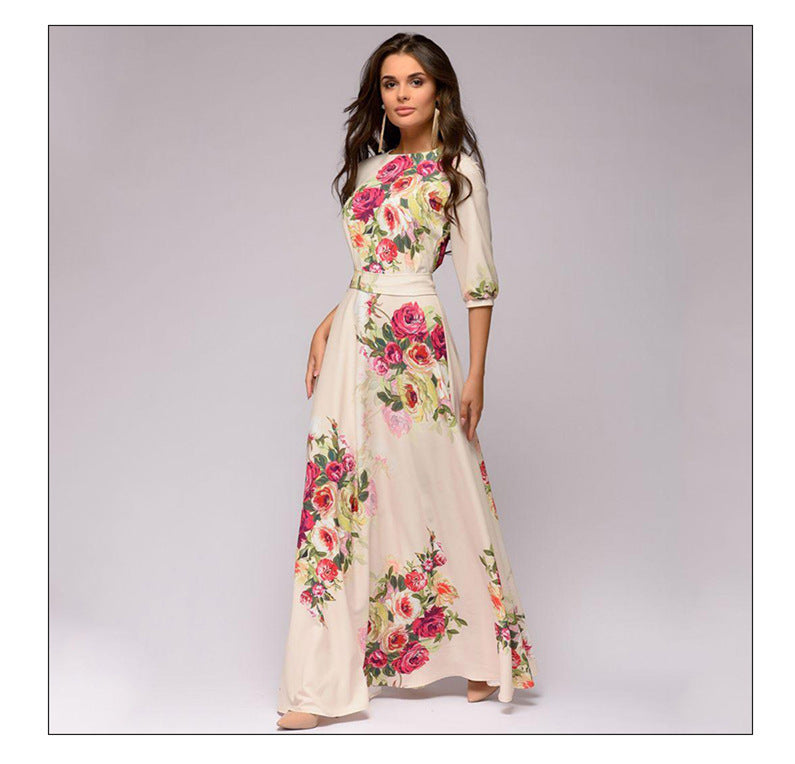 Half Lantern 3/4 Sleeve Dress