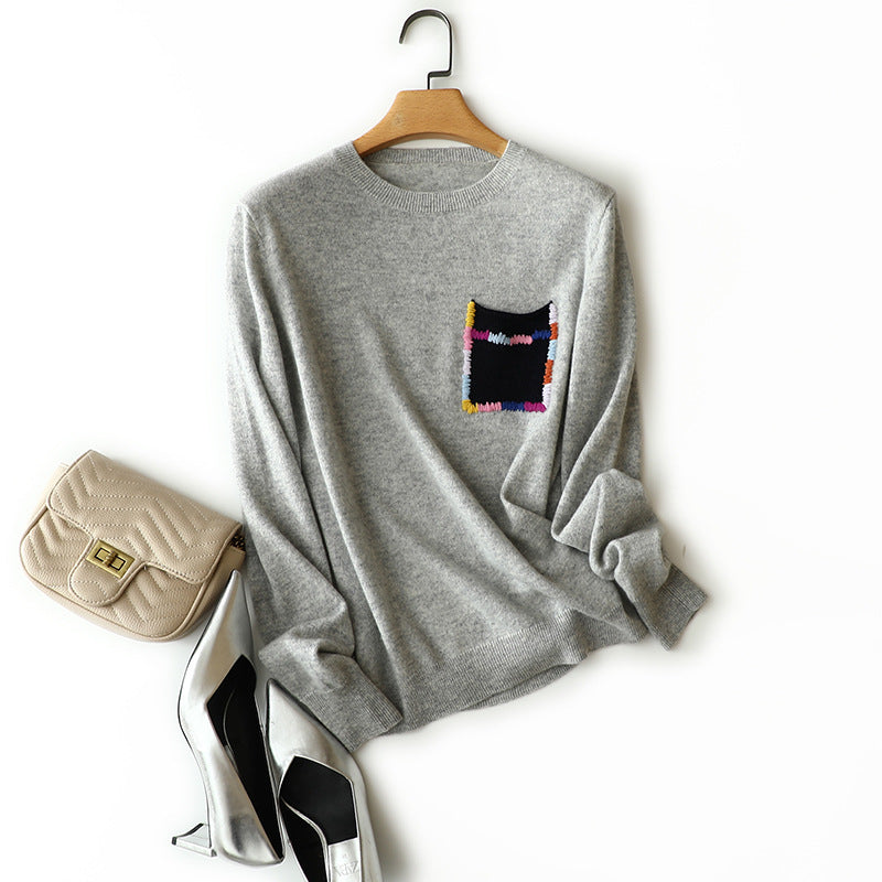 CREW NECK BOTTOMING SHIRT SWEATER