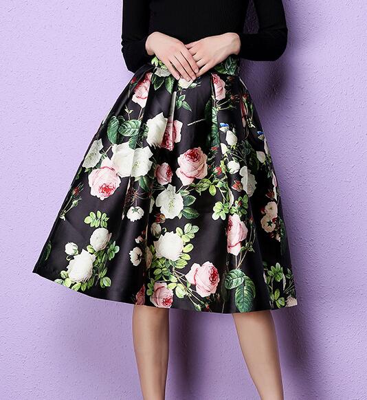 VINTAGE PRINT SKIRT