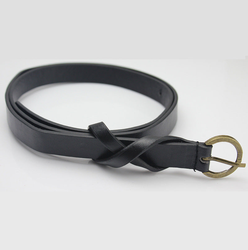 Retro Copper Super Thin And Slim Belt