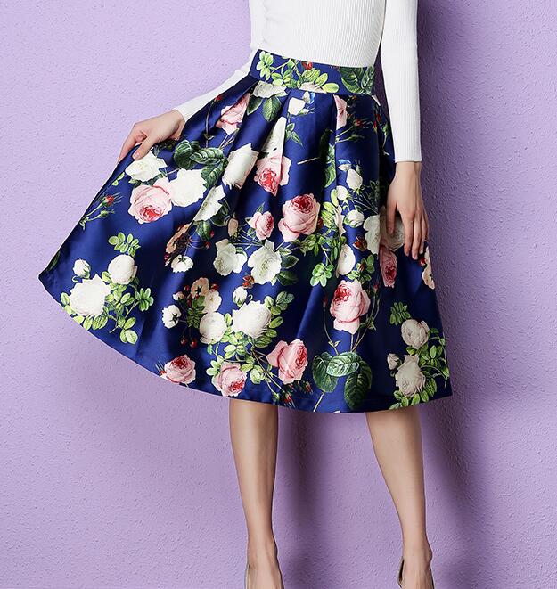 VINTAGE PRINT SKIRT