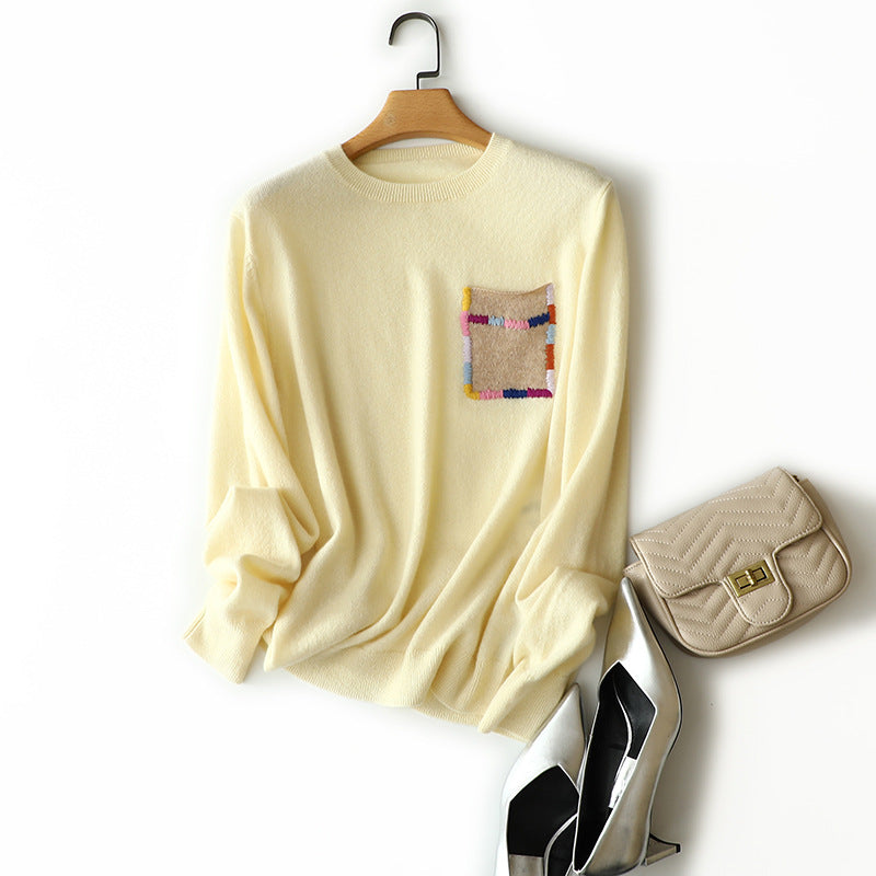 CREW NECK BOTTOMING SHIRT SWEATER