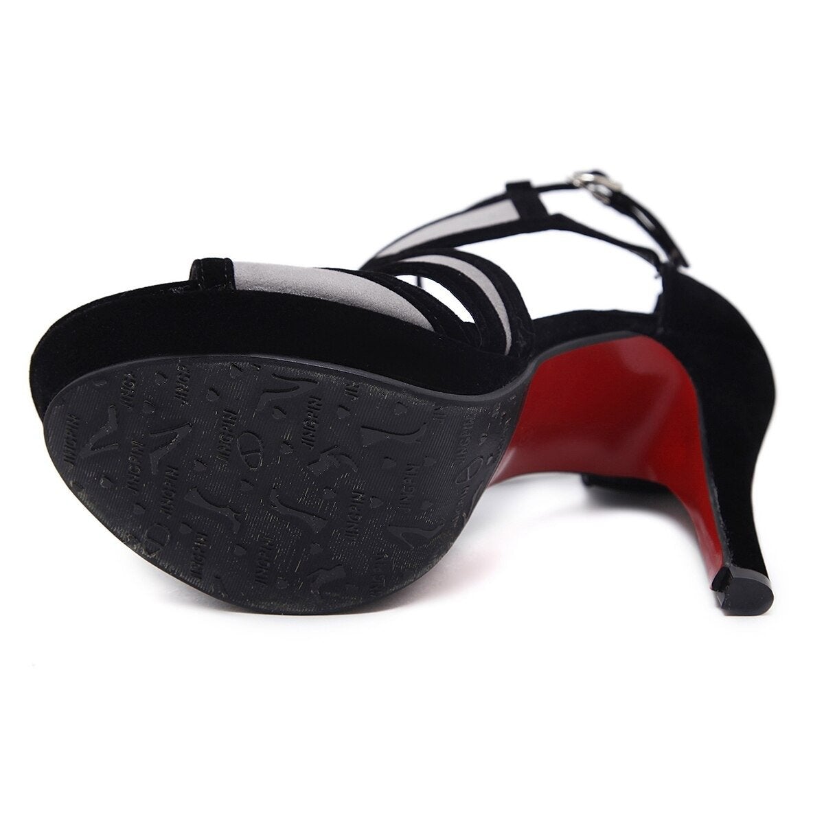 Art Deco Open-Toe Stiletto Heel Sandal