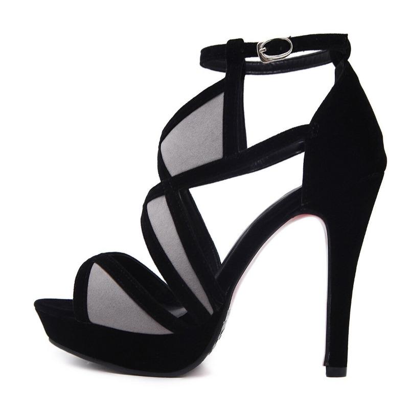 Art Deco Open-Toe Stiletto Heel Sandal