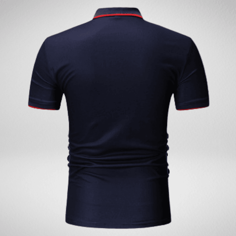 Brave Cross Stripe Polo Shirt