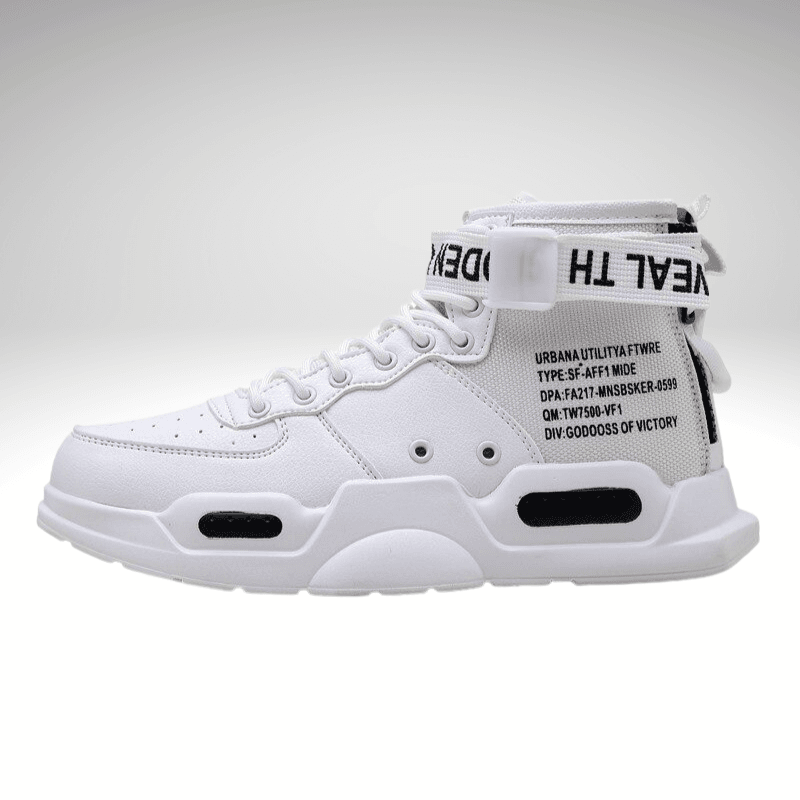 Kwality-Combo Pulse High Top Boot Trainers -White