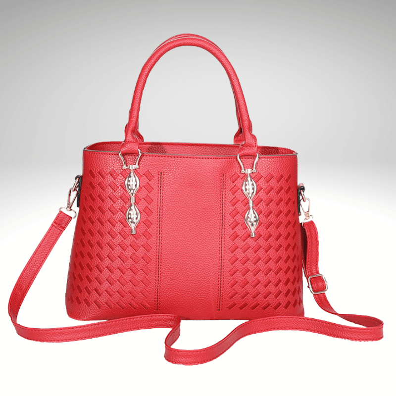 Embroidered Pattern Small Tote Handbag