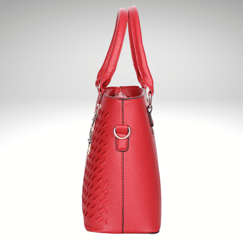Embroidered Pattern Small Tote Handbag