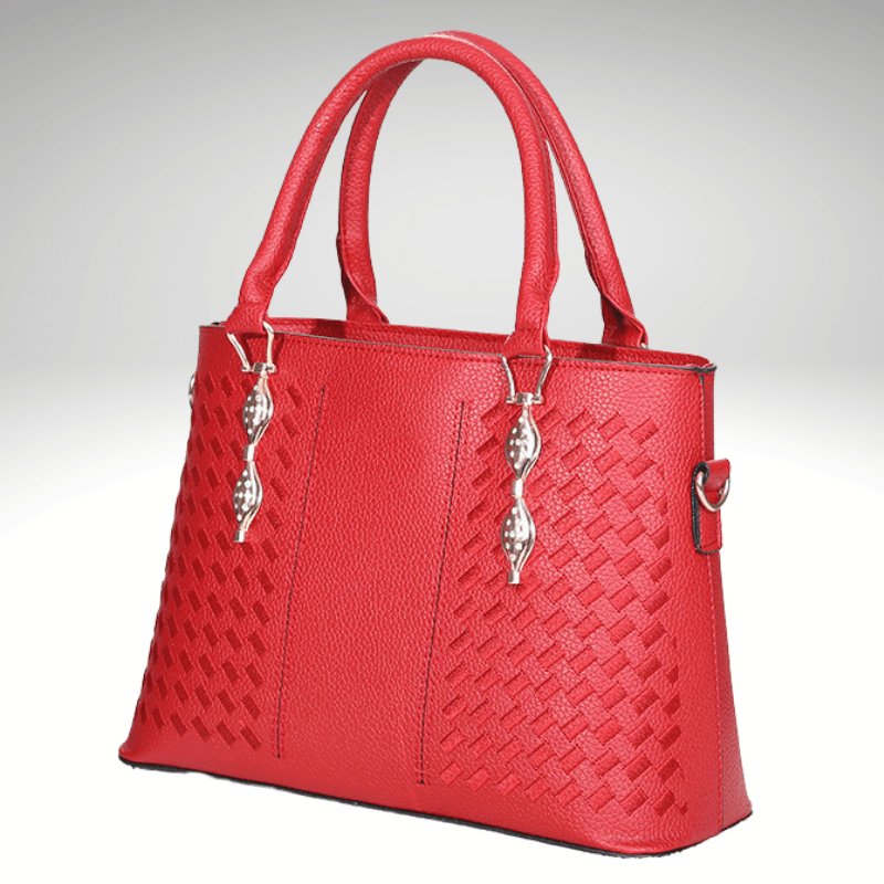 Embroidered Pattern Small Tote Handbag