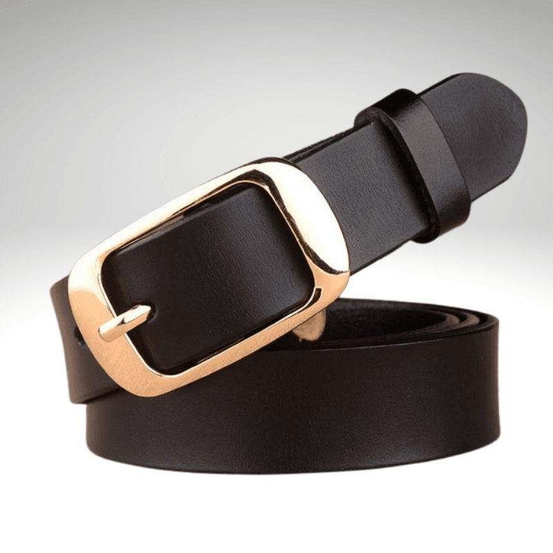 Kwality Gold Rectangle Buckle Belt