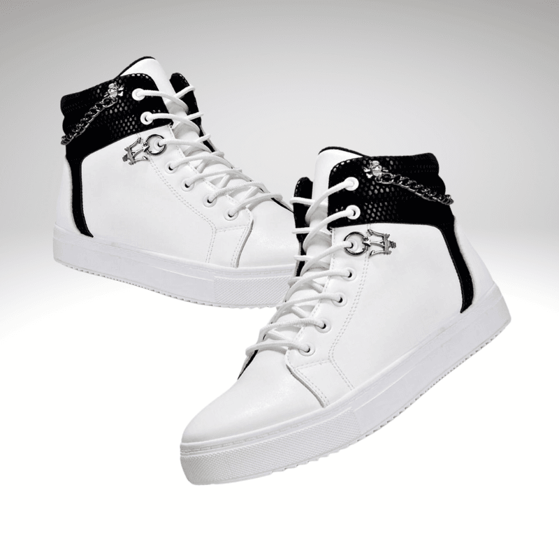 Lace and Chain Casual Suede Boot