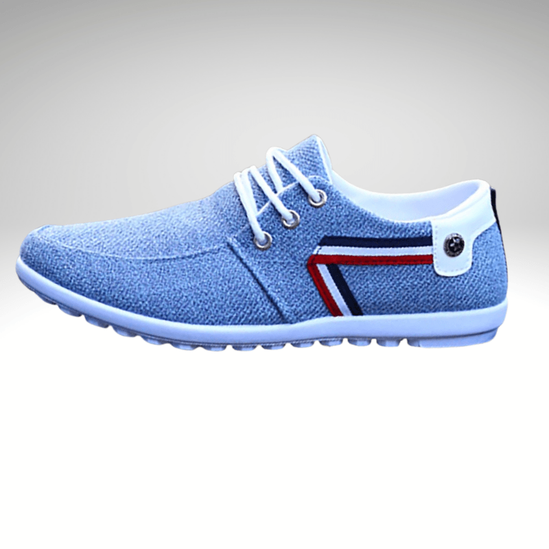 Kwality-Lace-Up Flexible Canvas Shoe -Blue