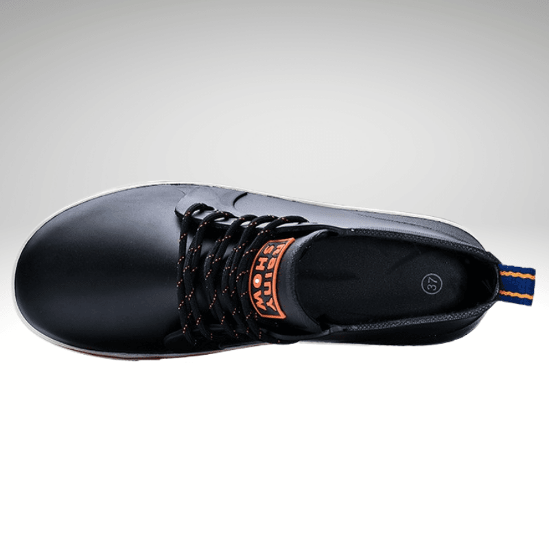 Lace-Up Waterproof Rubber Rain Boot