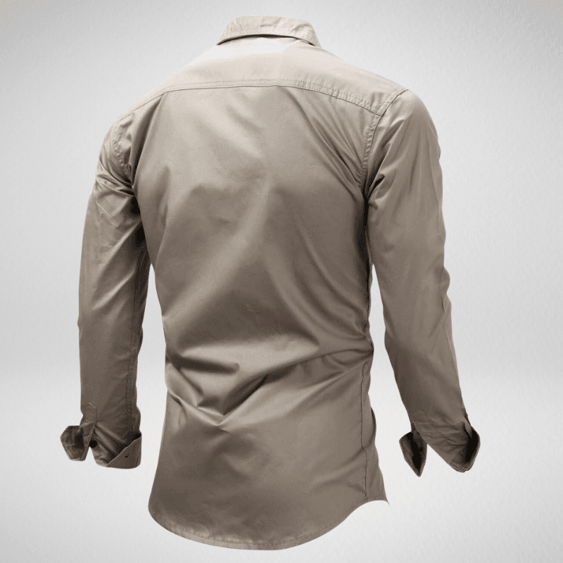 Long Sleeve Cotton Outdoor Casual Military Style Shirt