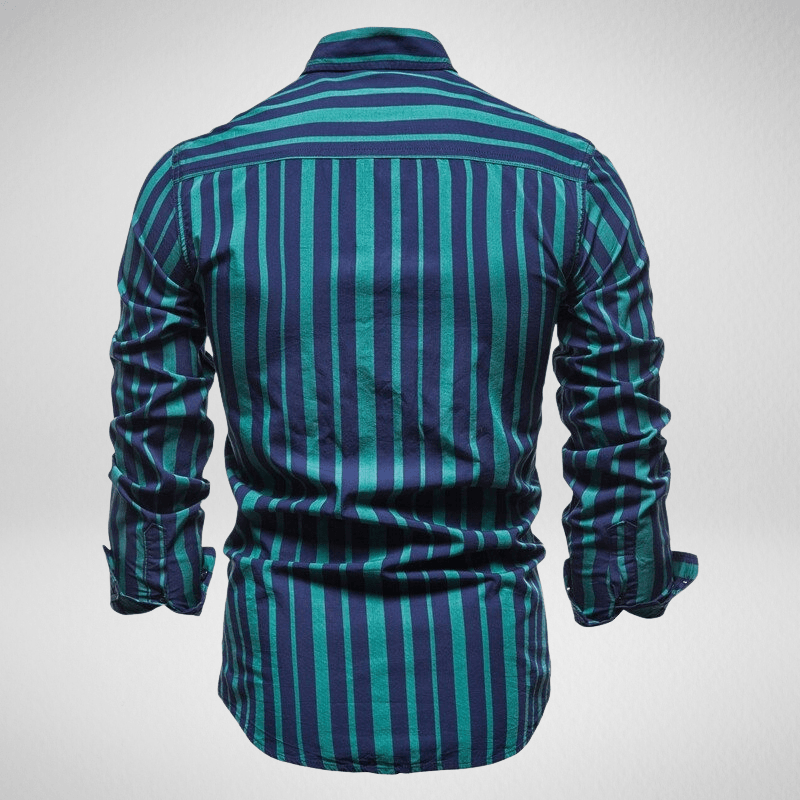Long Sleeve Striped Casual Shirt