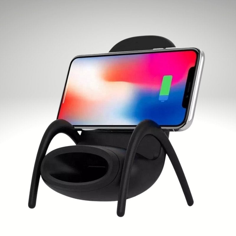 Kwality-Miniature Chair Wireless Inductive Phone Charger -Black
