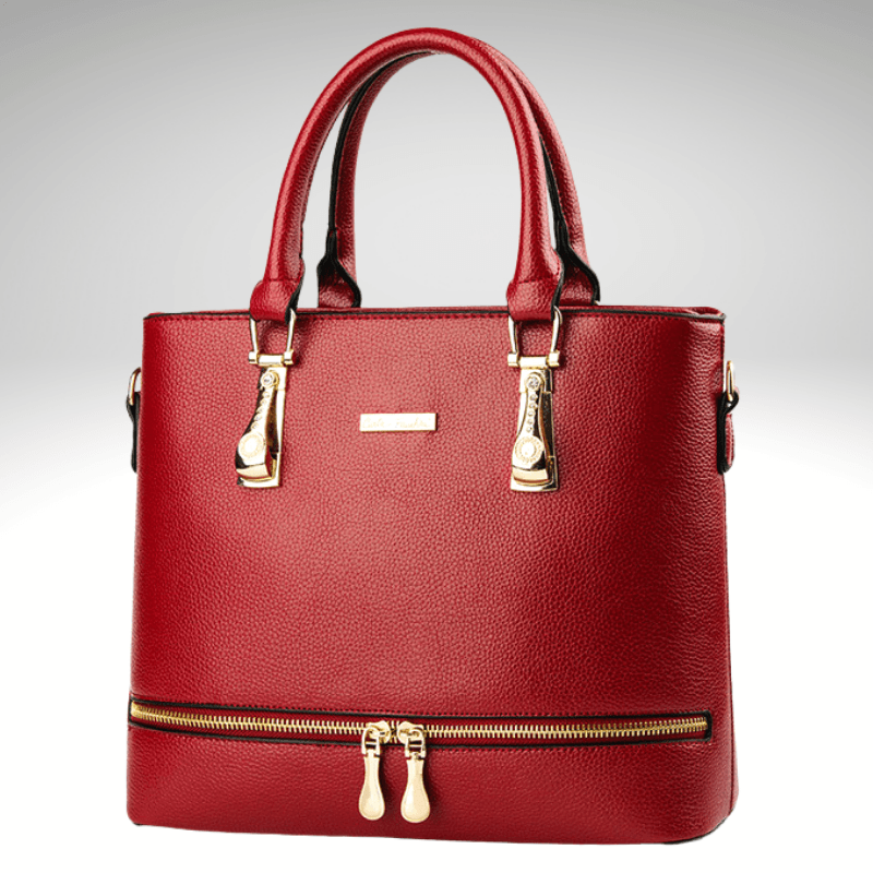Kwality Small Tote Messenger Zip Front Handbag
