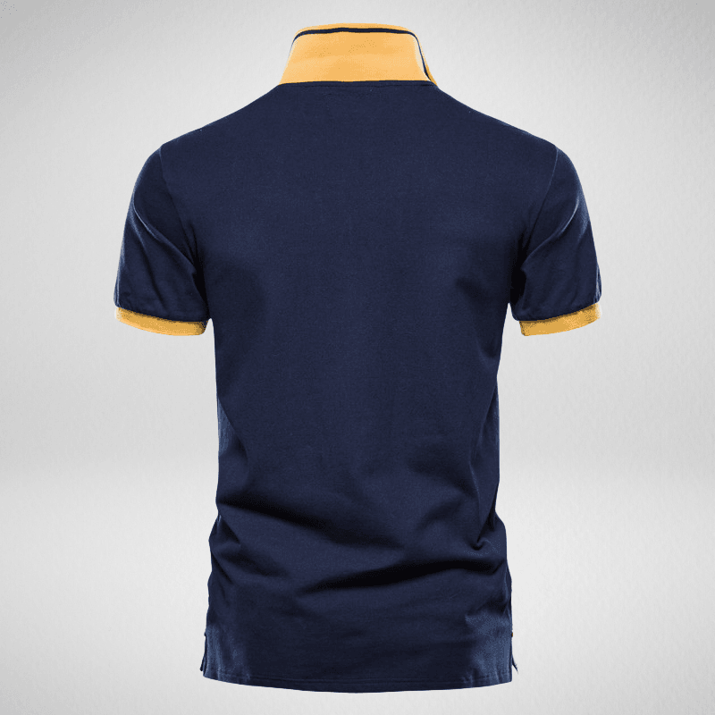 Stripe and Crest Logo Polo Shirt