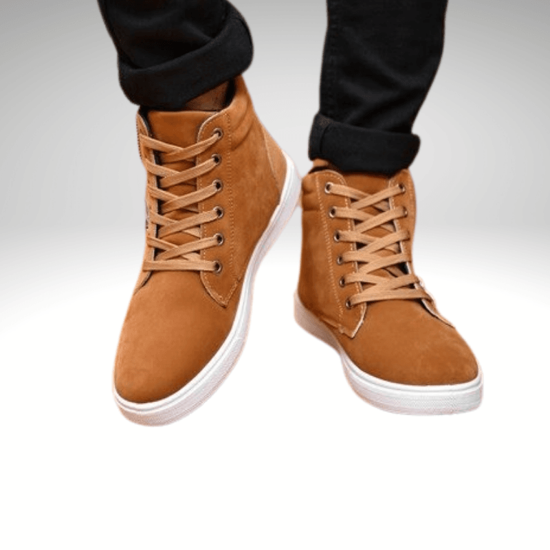 Zip, Lace and Buckle Casual Suede Boot