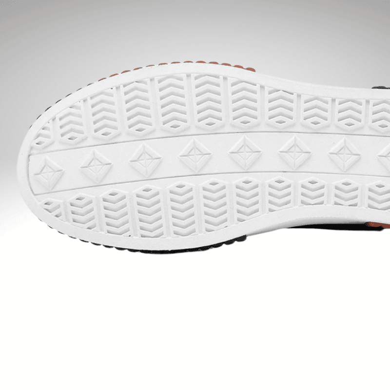 Two-Tone Casual Leather Trainer Shoe
