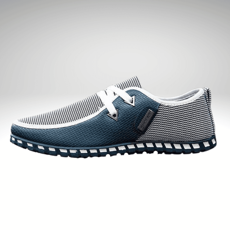 Kwality-Two-Tone Soft Sole Casual Loafer Shoe -Turquoise