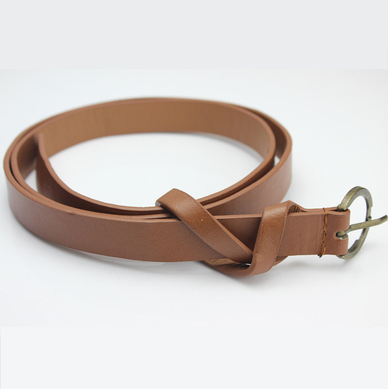 Retro Copper Super Thin And Slim Belt