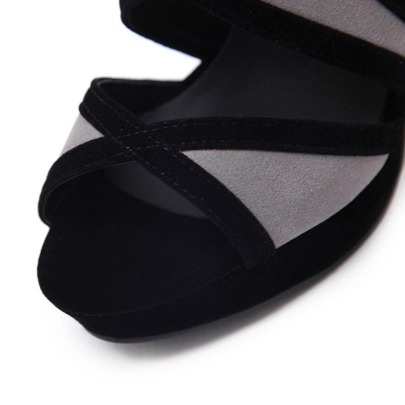 Art Deco Open-Toe Stiletto Heel Sandal