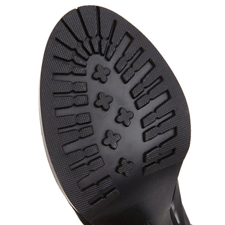 Chunky Peep-Toe Star Mesh Sandal