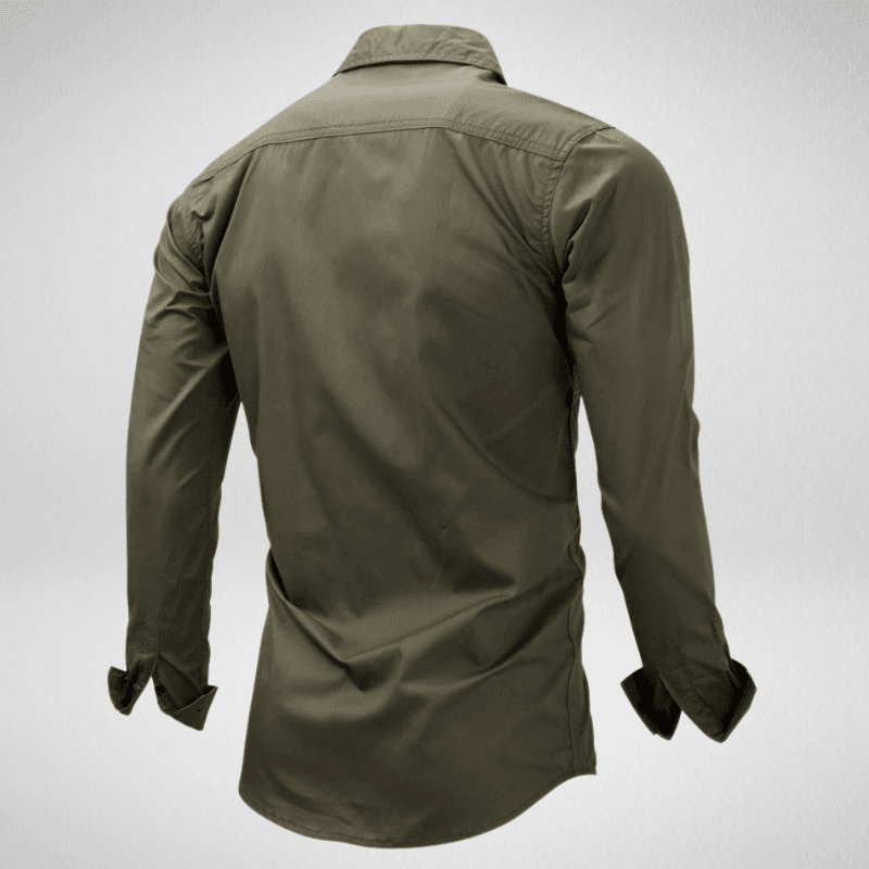 Long Sleeve Cotton Outdoor Casual Military Style Shirt