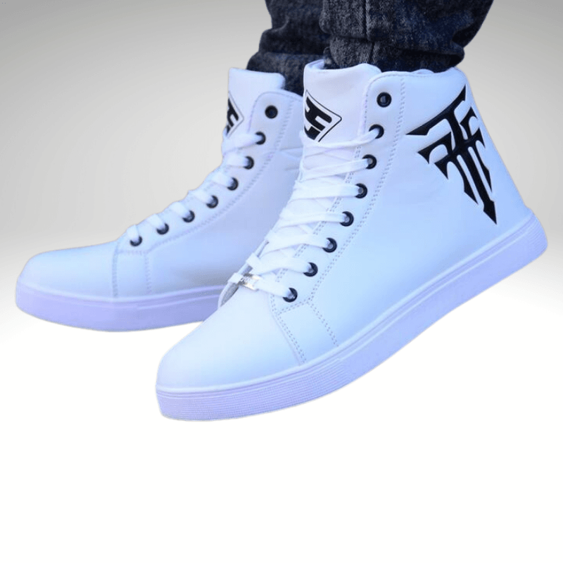 Kwality-Symbol Lace-Up High Top Trainer -White